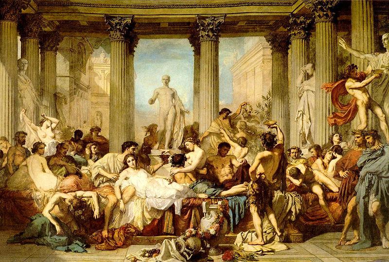 Thomas Couture The Romans of the Decadence china oil painting image